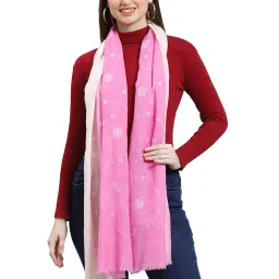 Monte Carlo Pink & White Printed Stole image 1