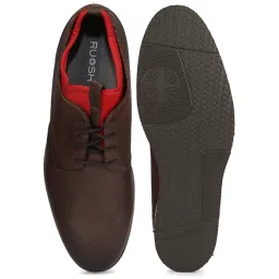 Ruosh Men's Dark Brown Derby Shoes image 4