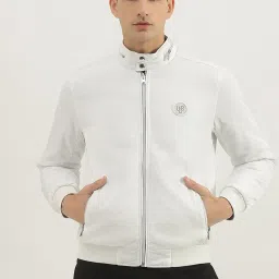 United Colors of Benetton White Regular fit Solid Reversible Jackets image 1