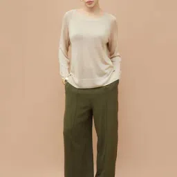 Code By Lifestyle Beige Regular Fit Sweater image 4