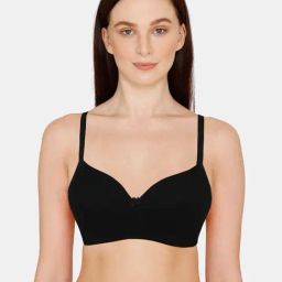 Zivame Black Non Wired Padded Full Coverage Bra-picture-44