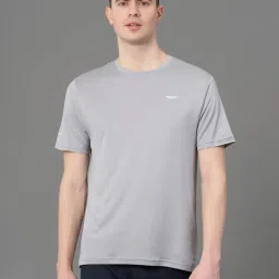 Red Tape Light Grey Melange Regular Fit Sports T-Shirt image 1