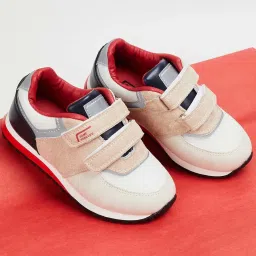 Fame Forever by Lifestyle Kids Beige & White Velcro Shoes image 1