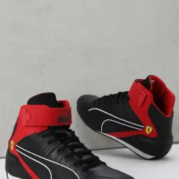 Puma Men's Scuderia Ferrari Kart Cat RL Black Ankle High Sneakers-picture-12