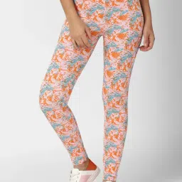 Forever 21 Pink Printed Leggings-image-94