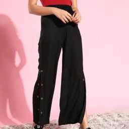 Style Quotient Black Regular Fit Elasticated Pants-picture-20