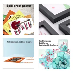 Art Street Animal Horse Deer Minimalist Printed Green Engineered Wood Wall Art (Set of 2) image 4