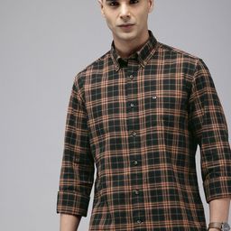 Arrow Pure Cotton Manhattan Slim Fit Checked Casual Shirt-picture-36