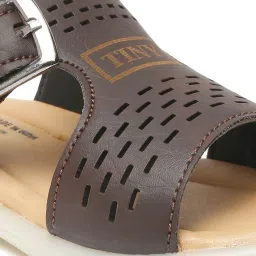 Tiny Bugs Kids Brown & Beige Casual Sandals image 4