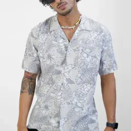 Vastrado Grey Relaxed Fit Printed Shirt-picture-23