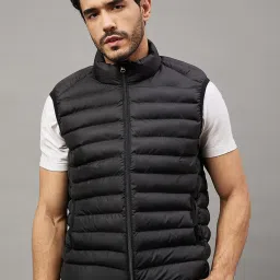 Club York Black Regular Fit Quilted Quilted Jacket image 1