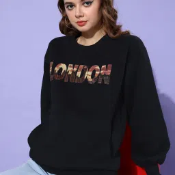 Dillinger Black Fleece Graphic Print Oversized Sweatshirt image 1