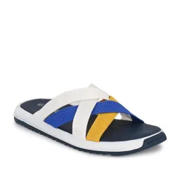 Hirolas Men's Blue Cross Strap Sandals image 1