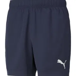 Puma Active Woven 5" Navy Regular Fit Sports Shorts image 1