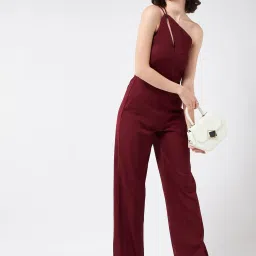 Magre Maroon Regular Fit Jumpsuit image 4