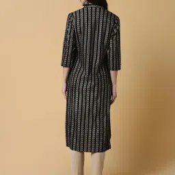 showoffff SHOWOFF Black Printed Straight Kurta image 4