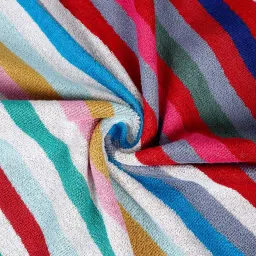 Creeva Colors Multicolor Cotton 500 GSM Terry Bath Towel - Set of 2 image 4