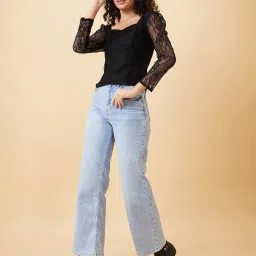 Globus Black Lace Top image 4