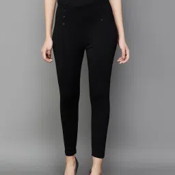 Ginger by Lifestyle Black Mid Rise Slim Pants image 1