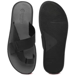 Byford by Pantaloons Men's Black Toe Ring Sandals image 4