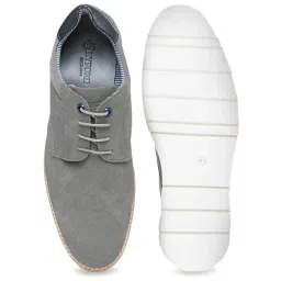 Byford by Pantaloons Men's Grey Derby Shoes image 4