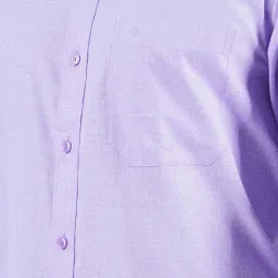 Ramraj Purple Cotton Regular Fit Self Pattern Shirt image 4