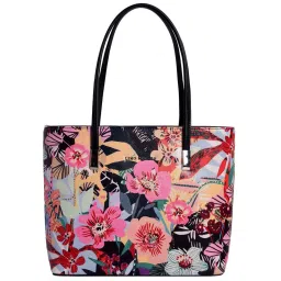 Lino Perros Multicolor Synthetic Printed Tote Handbag image 1