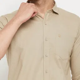 Duke Beige Slim Fit Shirt image 4