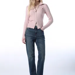 ONLY Women Straight Fit High-Rise Light Fade Stretchable Jeans-picture-23