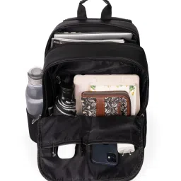 Zouk Statement Kovil Blue Blue Jute Printed Laptop Backpack - 16.9 Ltrs image 4