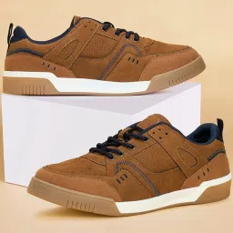 Byford by Pantaloons Men's Tan Casual Sneakers image 1