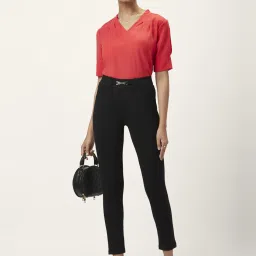 Annabelle by Pantaloons Black Mid Rise Tights image 4