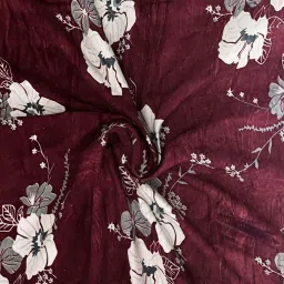 Bianca Nautical Maroon Microfiber 250 GSM Ultra Soft Double Blanket image 4