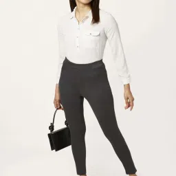 Annabelle by Pantaloons Grey High Rise Tights image 4