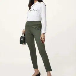 Annabelle by Pantaloons Green High Rise Tights image 4