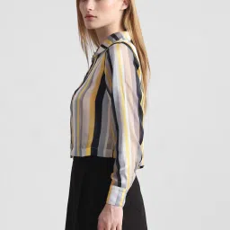 Only Multicolor Striped Shirt image 4