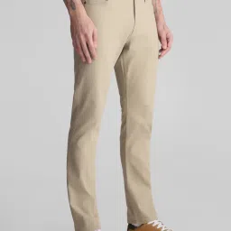 Jack & Jones Beige Slim Fit Lightly Washed Jeans image 4