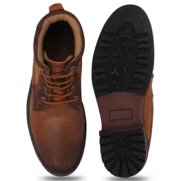 Fausto Men's Tan Derby Boots image 4