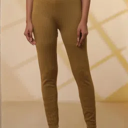 Aurelia Brown Plain Leggings image 1