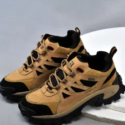 Woodland Men's Camel Casual Sneakers image 1