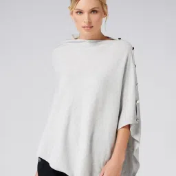 Forever New Light Grey Relaxed Fit Poncho image 1