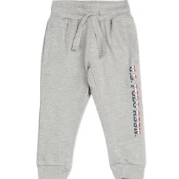 U.S. Polo Assn. Kids Grey Textured Joggers image 1