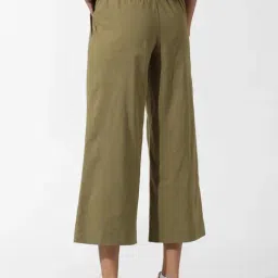 Only Olive Flared Fit High Rise Culottes image 2