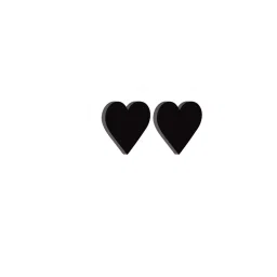 eCraftIndia Set of 2 'Hearts' Black Engineered Wood Wall Art Cutout, Ready to Hang Home Decor image 4