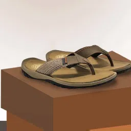 Woodland Men's Khaki Thong Sandals image 1