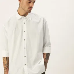 Bene Kleed White Cotton Oversized Shirt image 1