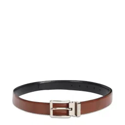 Louis Philippe Brown Leather Solid Reversible Belt image 1