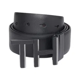 TOMMY HILFIGER Black & Brown Ottos Reversible Belt image 1