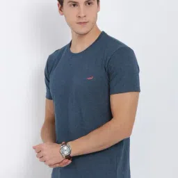 Crocodile Denim Melange Cotton Regular Fit T-Shirt image 3