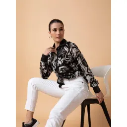 SHOWOFFFF White & Black Printed Shirt-picture-15